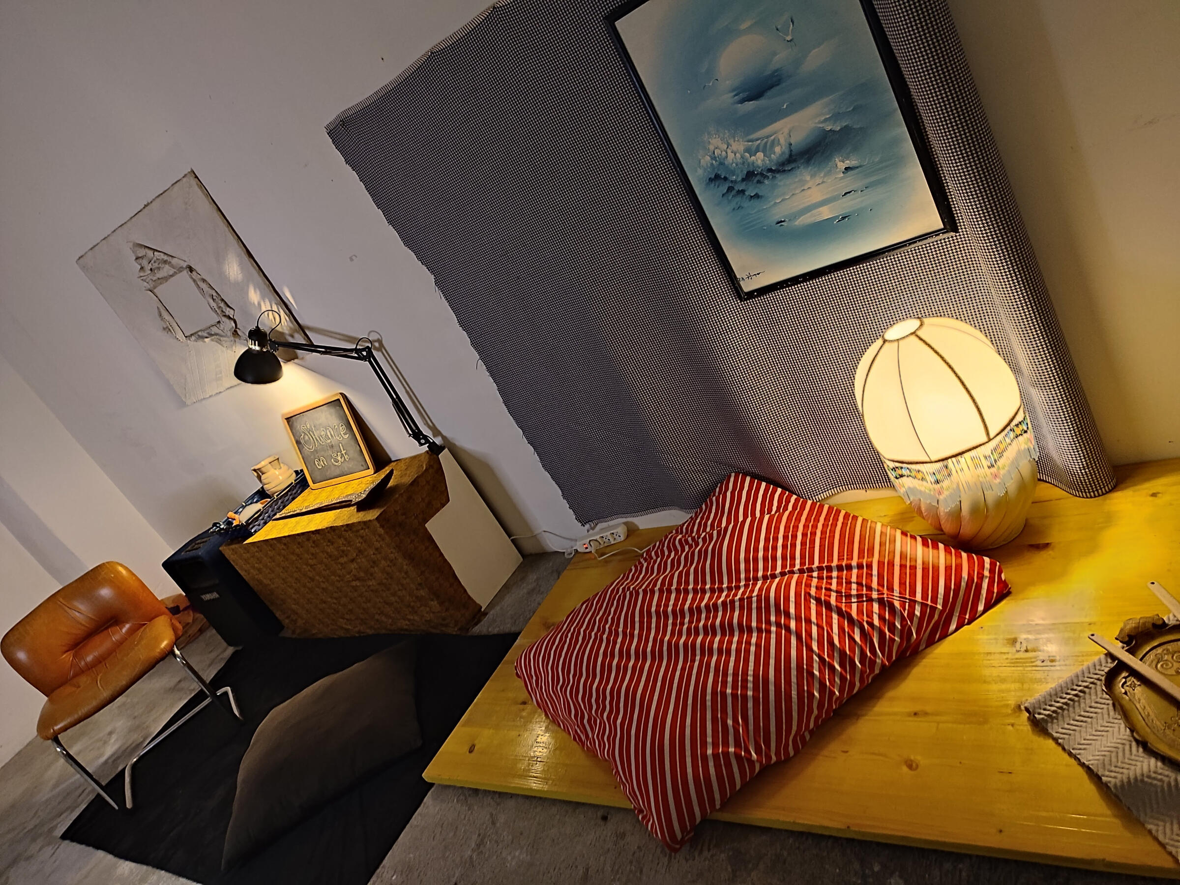 I am not an actor - installation by Stella Njogo, 2022, Italy Stella Njogo's installation at UNIDEE Italy